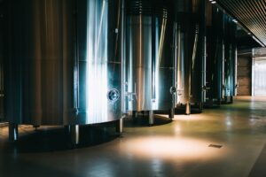 modern-winery-with-big-steel-barrels